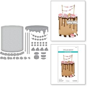 Spellbinders Ganache Gateau Etched Dies, Metal
