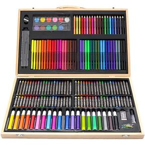 JSEIAJB 180PCS Oil Colored Pencils Set Sketch Soft Core Professional Art Supplies for Adults Artist Drawing Coloring with Portable Case