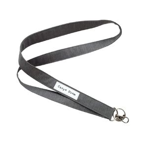 Long Lanyard with Quote - Carpe Diem - Keychain, USB, ID Name Badge Holder made from Organic Cotton