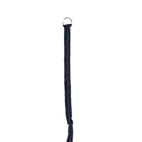 12" Air Horn Pull Cord Black Paracord Square Knot Lanyard