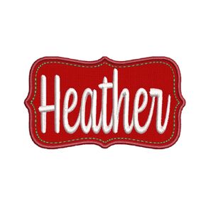 أسماء مخصصة لتخزين اسم العلامة المطرزة DIY الحديد على Sew-on Decorative Patch Badge Emblemes Series Christmas Holiday Series (3.5 "W × 2" T ، Small ، Red)