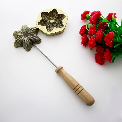 زهرة صنع القالب الحديدي | 7 سم × 7 سم أداة تنقيح بتلة وورقة للنسيج DIY وأزهار الحرير in Kuwait