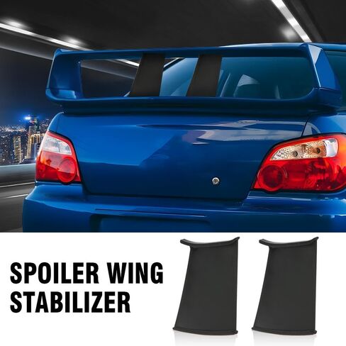 G-PLUS Rear Spoiler Wing Stiffi Support Stabilizer Fit for 2002 2003 2004 2005 2006 2007 Subaru Impreza WRX STi 2PCS in Saudi Arabia