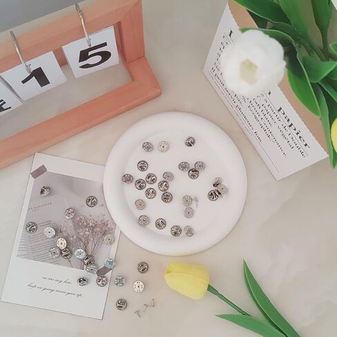 100 PCS Metal Locking Pin Backs Replacement, Butterfly Tie Tacks, Pin Keepers for Brooch, Hat Uniform Badges, Pin Backs Replacement (Silver) in Saudi Arabia