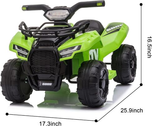 Kids Ride on ATV, 6V Battery Powered Kids Electric Vehicle, 4 Wheeler Quad w/Headlights, MP3, USB, Volume Control, Large Seat, Electric Ride on Toys Best Gifts for 18-36 Months Boys Girls Girls (Pink) in Kuwait