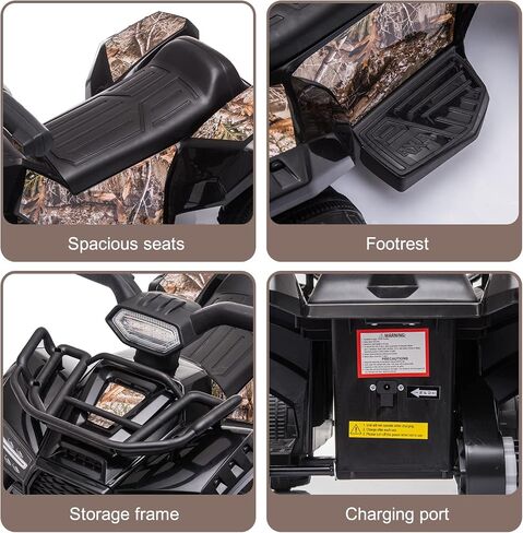 Kids Ride on ATV ، سيارة كهربائية تعمل بالبطارية 6 فولت ، وربعة Wheeler Quad w/MEDLAYS ، MP3 ، USB ، التحكم في الحجم ، مقعد كبير ، ركوب كهربائي على أفضل الهدايا لمدة 18-36 شهرًا للفتيات الفتيات (الوردي) in Kuwait