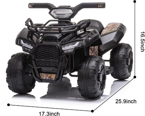 Kids Ride on ATV ، سيارة كهربائية تعمل بالبطارية 6 فولت ، وربعة Wheeler Quad w/MEDLAYS ، MP3 ، USB ، التحكم في الحجم ، مقعد كبير ، ركوب كهربائي على أفضل الهدايا لمدة 18-36 شهرًا للفتيات الفتيات (الوردي) in Kuwait