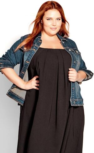 EVANS Women's Plus Size Denim Jacket in Saudi Arabia