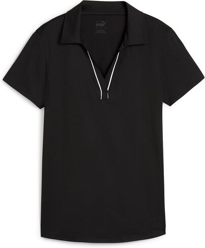 PUMA GOLF Women's CLOUDSPUN Piped SS Polo, DEEP Navy in Saudi Arabia