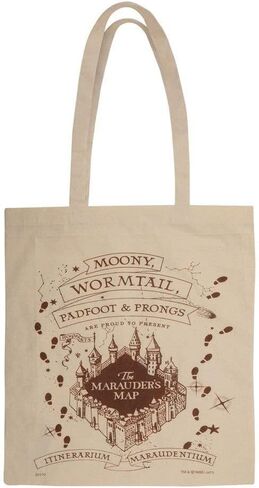 Cinereplicas Harry Potter Marauders Map Tote Bag, Colour, Talla única, Casual in Kuwait