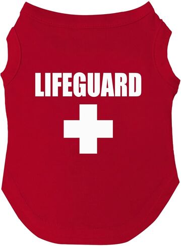 مقاسات تي شيرت Lifeguard Dog للكلاب والألعاب والسلالات الكبيرة (53 أحمر 3X-Large) in Saudi Arabia