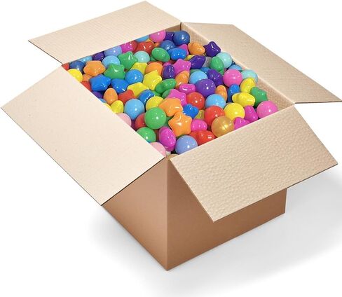 كرات الحفرة الكروية 200/500/1000 العد كرات بلاستيكية للعب بلعب الحفرة BPA- مجاني كرات منزل برد كاسر كلاب الحيوانات الأليفة ، كرة تجمع بلاستيكية ناعمة للأطفال الصغار (قوس قزح ، 200 عدد) in Kuwait