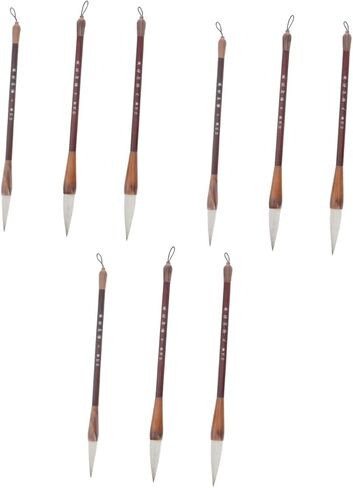 Chinese caligraphy brush, 3Pcs chinese brush pens hu brush calligraphy paint pens japanese sumi brush calligraphy writing brush piston brush pen Drawing brush Wooden Chinese painting white clouds stud in Saudi Arabia