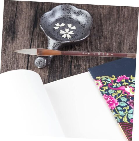 Chinese caligraphy brush, 3Pcs chinese brush pens hu brush calligraphy paint pens japanese sumi brush calligraphy writing brush piston brush pen Drawing brush Wooden Chinese painting white clouds stud in Saudi Arabia