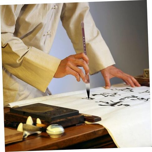 Chinese caligraphy brush, 3Pcs chinese brush pens hu brush calligraphy paint pens japanese sumi brush calligraphy writing brush piston brush pen Drawing brush Wooden Chinese painting white clouds stud in Saudi Arabia