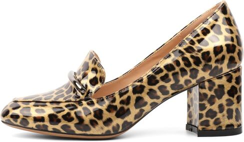 Eldof Women's Pumps Block Heel Round Toe Slip On Chunky Loafer Heel Dress Shoes Pumps for Women 2.5 Inches in Saudi Arabia