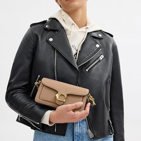COACH Polished Pebble Leather Tabby Shoulder Bag 20, Chalk in Kuwait