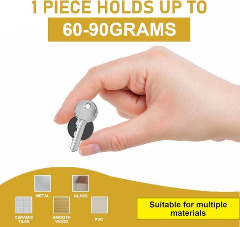مغناطيسات مستديرة كبيرة مع دعم لاصق ، أشرطة نقاط مغناطيسية قوية مقاس 50 مم لمشاريع DIY Crafts Projects ، الثلاجة ، المنظمة (القطر 2 "× 0.08" سميكة-20pcs) in Kuwait