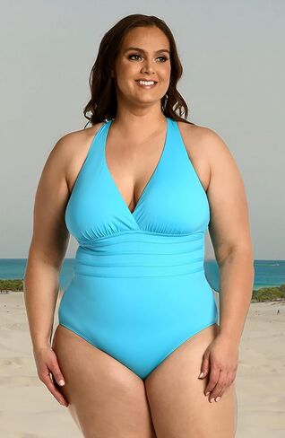 La Blanca Women's Island Goddess Shoulder One Piece Swimsuit in Saudi Arabia