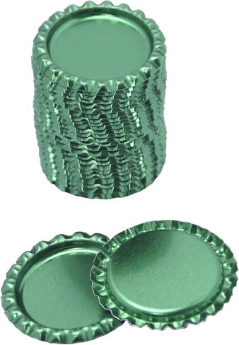 IGOGO 1 Inch Color Flattened Chrome Bottle Caps-DIY Flat Bottlecaps for Hair Bows or Pendants Scrapbooks 100pcs (Mixed Color-SH) in Kuwait