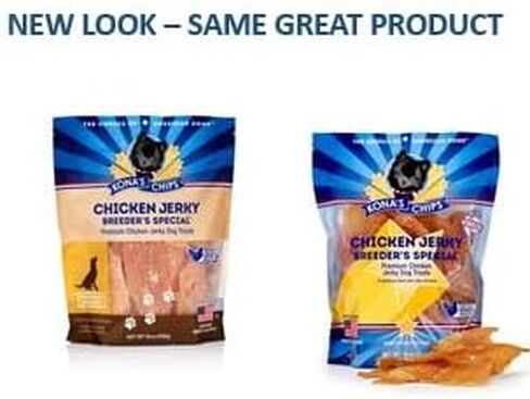 KONA'S CHIPS Chicken Jerky (16 Oz) Dog Treats Made in The USA in Saudi Arabia