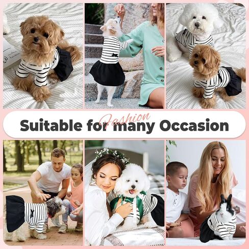 قمصان الكلاب ، ملابس الصيف ، ملابس ألعاب صغيرة مخططة من القمصان للقطط الصغيرة المتوسطة (كبيرة) in Kuwait