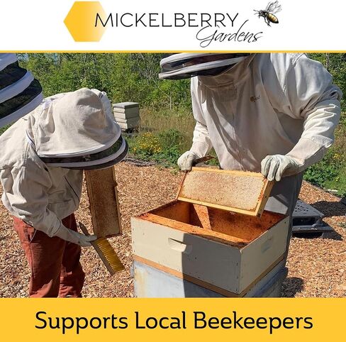 Mickelberry Gardens Pacific Northwest Beeswax - 1 رطل بلوك صلبة من الدرجة A صفراء - شمع العسل النقي ، المصادر بشكل مستدام للعناية بالبشرة ، DIY ، والحرف - المصنوعة في الولايات المتحدة الأمريكية in Saudi Arabia