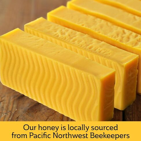 Mickelberry Gardens Pacific Northwest Beeswax - 1 رطل بلوك صلبة من الدرجة A صفراء - شمع العسل النقي ، المصادر بشكل مستدام للعناية بالبشرة ، DIY ، والحرف - المصنوعة في الولايات المتحدة الأمريكية in Saudi Arabia