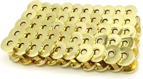 50 Sets Silver Tone Magnetic Purse Snap Clasps Button/Great for Closure Purse Handbag Clothes Sewing Craft No Tools Required 14mm in Saudi Arabia