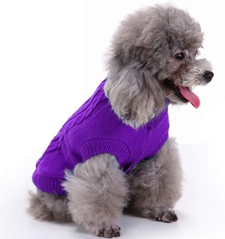 Dog Sweater, Warm Dog Sweaters for Small Dogs Medium Large Dogs, Cute Winter Classic Turtleneck Pet Sweater Cat Sweater Dog Clothes Coat Dog Christmas Sweaters for Girls Boys Dog Puppy Cat in Saudi Arabia