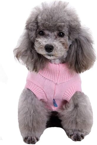Dog Sweater, Warm Dog Sweaters for Small Dogs Medium Large Dogs, Cute Winter Classic Turtleneck Pet Sweater Cat Sweater Dog Clothes Coat Dog Christmas Sweaters for Girls Boys Dog Puppy Cat in Saudi Arabia