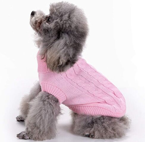 Dog Sweater, Warm Dog Sweaters for Small Dogs Medium Large Dogs, Cute Winter Classic Turtleneck Pet Sweater Cat Sweater Dog Clothes Coat Dog Christmas Sweaters for Girls Boys Dog Puppy Cat in Saudi Arabia