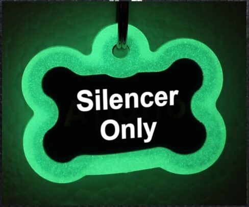 Silencer for Stainless Steel Bone Shape ID tag, Glow in The Dark in Saudi Arabia