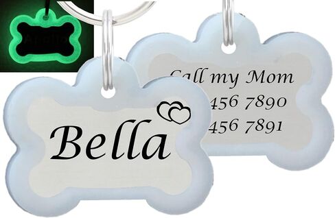 Silencer for Stainless Steel Bone Shape ID tag, Glow in The Dark in Saudi Arabia
