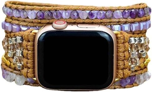 فرقة Watch Boho ذات الخرز ، متوافقة مع ساعة 38 مم 40 مم 41 مم 42 مم 44 METERM 45 مم ، نطاقات المراقبة اليدوية للنساء لسلسلة IWATCH 8/7/6/5/3/2/1/1/SE (38/40/41 مم ، ROSE HEART) in Saudi Arabia