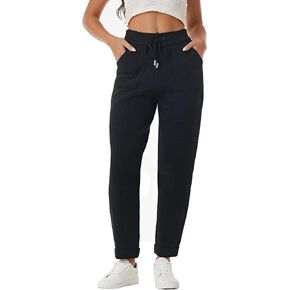 heipeiwa Women's Knit Fuzzy Pull on Grilfriend Boyfriend Casual Dress Winter Warm Sweater Pants with Pockets