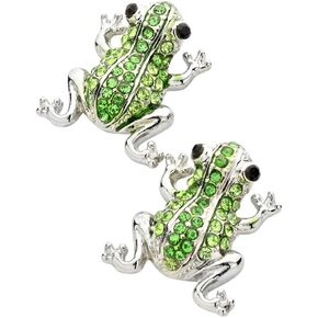 Liavy's Frog Fashionable Earrings - Stud - Sparkling Crystal - Unique Gift and Souvenir