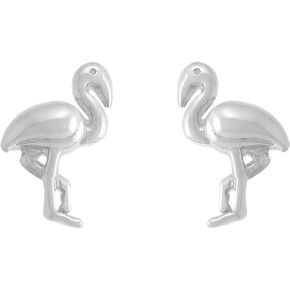 Boma Jewelry Sterling Silver Flamingo Bird Stud Earrings