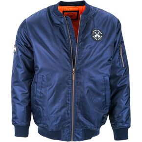 Men's Quilted Bomber Jacket Navy