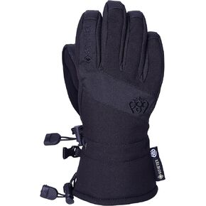 686 Youth Gore-TEX Linear Glove - 3L Softshell Fabric with Micro Tricot Lining and Synthetic Leather Palm - Water & Weather Resistant - Black