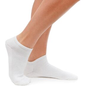 12 Pairs Womens Ankle Socks Low Cut Fit Crew Size 9-11 Sports White Footies