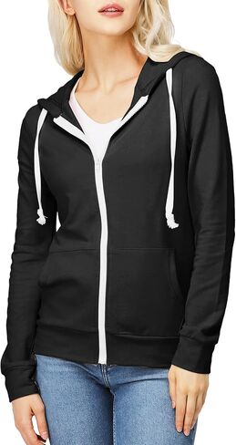 H2H Women's Casual Regular Fit Hoodie Long Sleeve Comfortable Lightweight in Kuwait