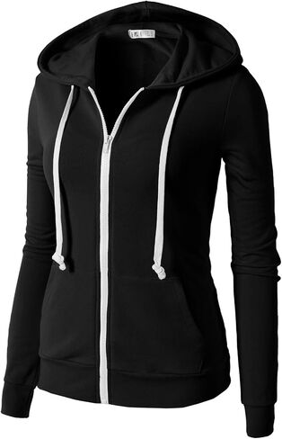 H2H Women's Casual Regular Fit Hoodie Long Sleeve Comfortable Lightweight in Kuwait