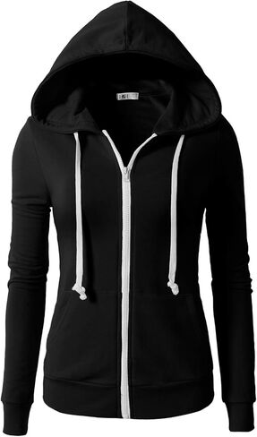 H2H Women's Casual Regular Fit Hoodie Long Sleeve Comfortable Lightweight in Kuwait