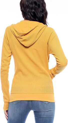 Urban Look Women's Casual Light Weight Thermal Zip Up Hoodies in Saudi Arabia