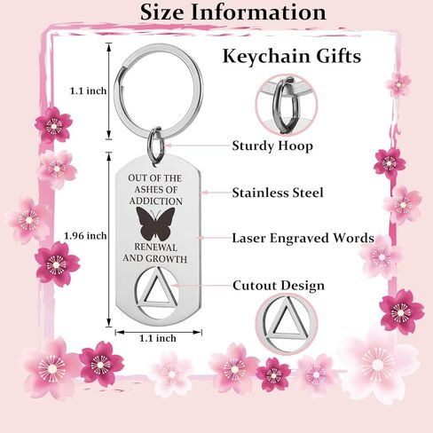 هدايا الرصانة للنساء والرجال، سلسلة مفاتيح الرصانة، هدايا استعادة NA AA، تذكار لسلسلة مفاتيح عيد الميلاد الرصينة in Kuwait