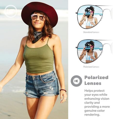 نظارة شمسية مستقطبة مايل هاي اس من نوكاورنج للرجال والنساء، حماية كاملة UV400 - - One Size in Kuwait