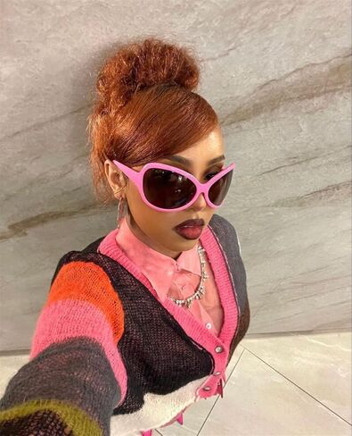 نظارات شمسية ADE WU Fashion Y2K للسيدات، نظارات شمسية عصرية كبيرة الحجم على شكل فراشة، نظارات شمسية مستقبلية Gafas de Sole in Kuwait