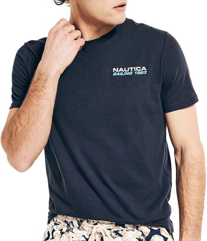 Nautica Men's Sustainably Crafted Sailing 1983 Graphic T-Shirt in Saudi Arabia
