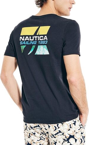 Nautica Men's Sustainably Crafted Sailing 1983 Graphic T-Shirt in Saudi Arabia